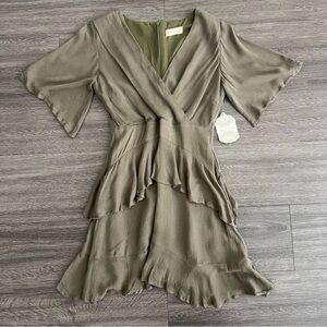Altar’d State Olive Green Sun Dress